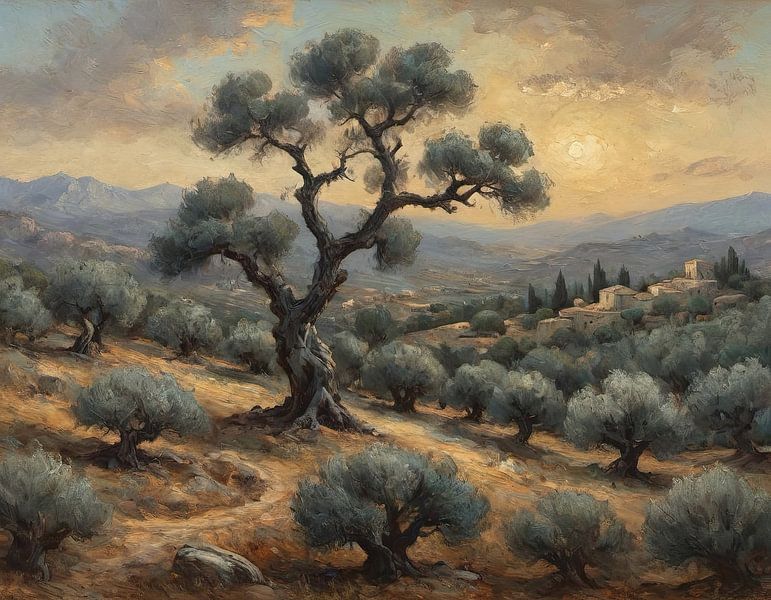 Olivenwüste 2 von Timba Art