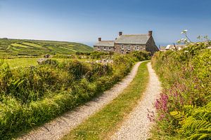 Bauernhaus an der Küste bei Zennor, Penwith-Halbinsel, Cornwall