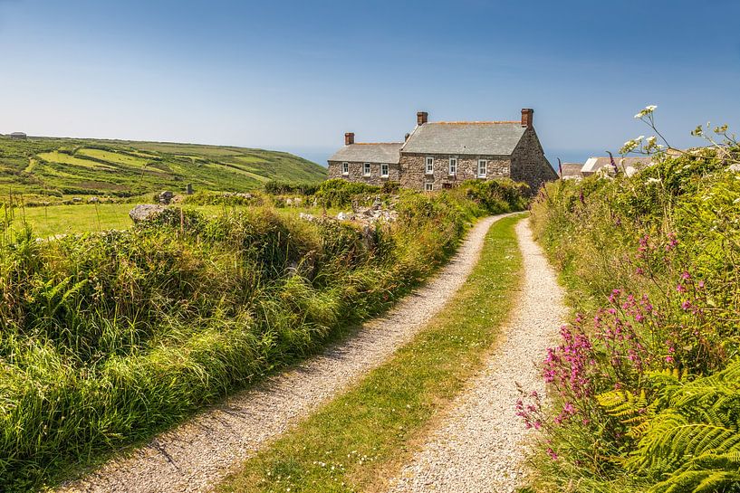 Farmhouse on the coast near Zennor, Penwith Peninsula, Cornwall by Christian Müringer