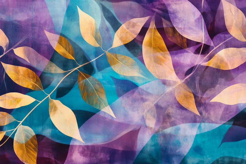 Colourful leaves in soft light by Poster Art Shop