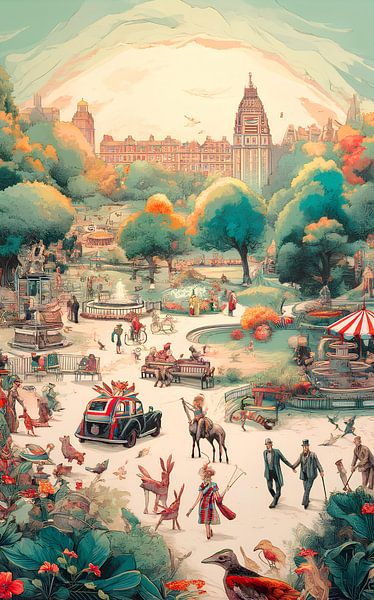 Walk in the park by Little Swans Studio