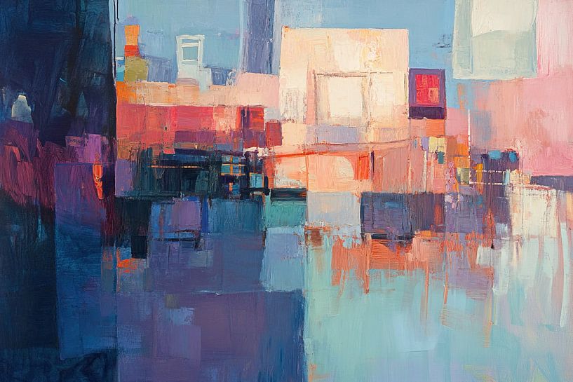 Mexico Abstract | Burst of Silence van Abstract Schilderij