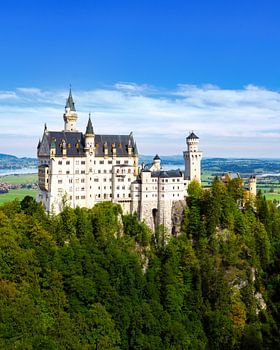 View of Neuschwanstein Castle in Bavaria, Germany