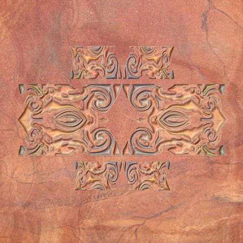 Ornament marmer in terracotta
