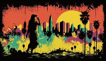 The Colors of Los Angeles by Pandzr Street and Digital Art