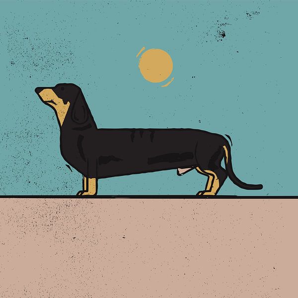 Dachshund by Vision Grasp Art