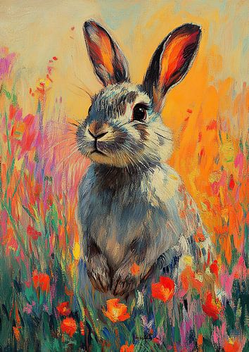 Konijnen in harmonie met de natuur