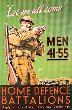 Recruiting poster for the Homeguard by Brian Morgan
