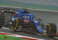 Alonso Alpine 2021. Peinture de Formule 1 Toon Nagtegaal