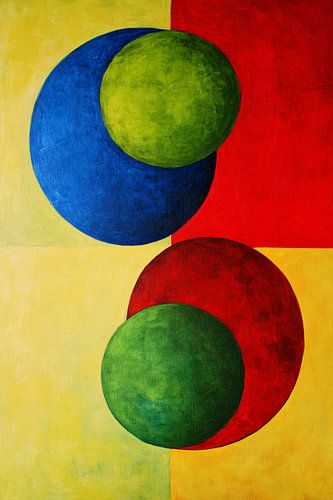 Abstract kleurrijk ontwerp met cirkels