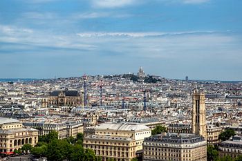 Paris von Notre Dame mit Blick auf Sacre Coeur