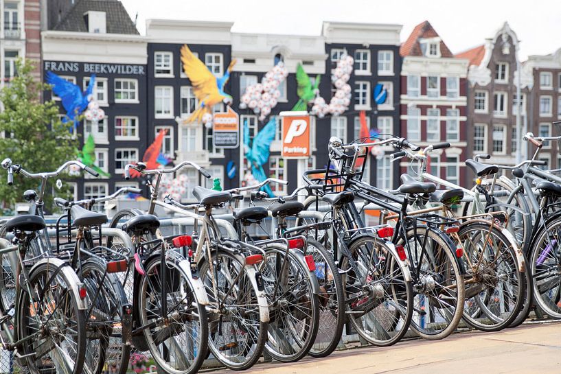 Fietsen in Amsterdam von Floor Mommers