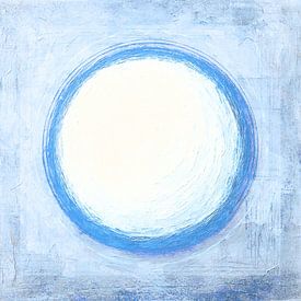 Series Zen Circle 4 Blue by Claudia Gründler