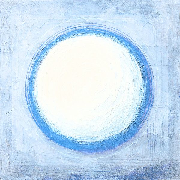Series Zen Circle 4 Blue by Claudia Gründler