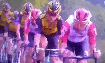 Tour de France kop peloton wielrenners