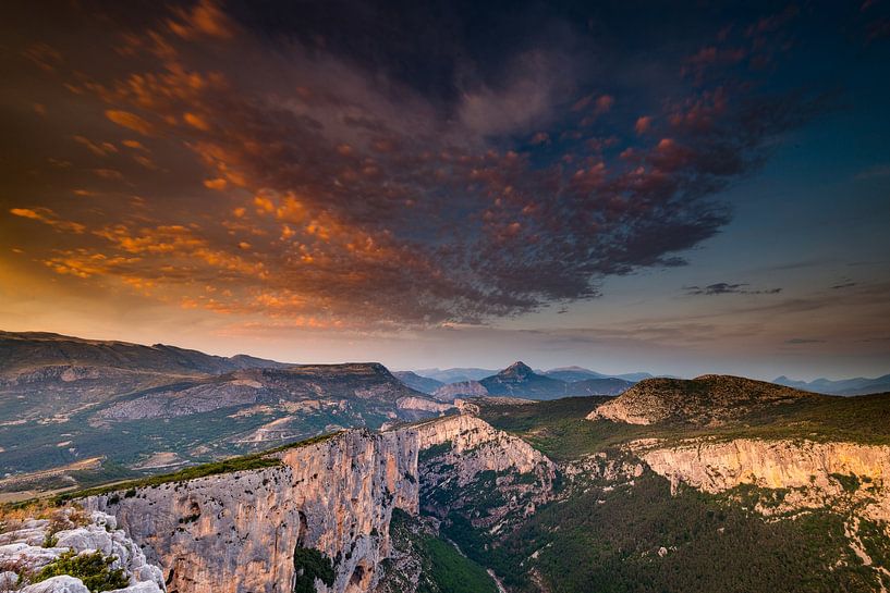 Wolken über den Gorges du Verdon von Damien Franscoise