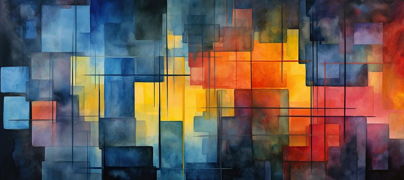 Mooi Abstract 140970 van Abstract Schilderij