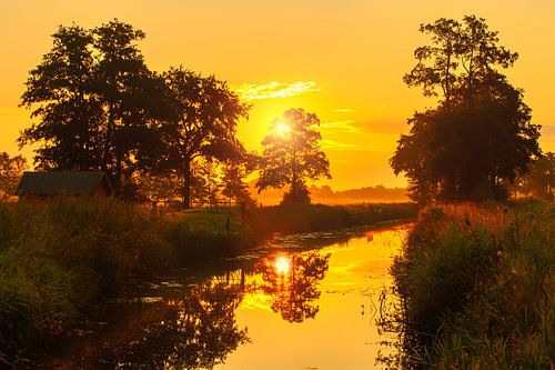 Sunrise Nienoordsche polder Leek Groningen