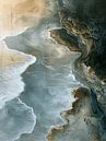 Modern and abstract landscape in wabi-sabi style by Japandi Art Studio thumbnail