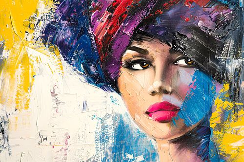 Digitaal abstract portret