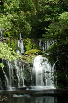 Purakaunui Waterval Nieuw Zeeland van RB-Photography