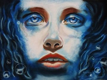 Surrealistic portrait by Peter Lems