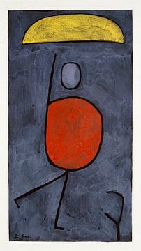 With umbrella (1939) painting by Paul Klee.