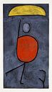 Mit Schirm (1939) Gemälde von Paul Klee. von Studio POPPY Miniaturansicht