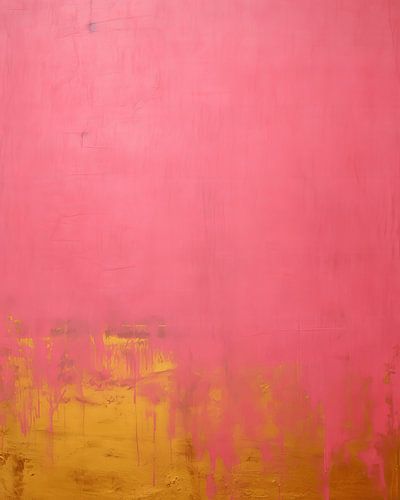 Modern und abstrakt in Rosa und Gold