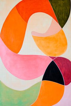 Composition abstraite de couleurs - Moderne et fraîche sur Poster Art Shop