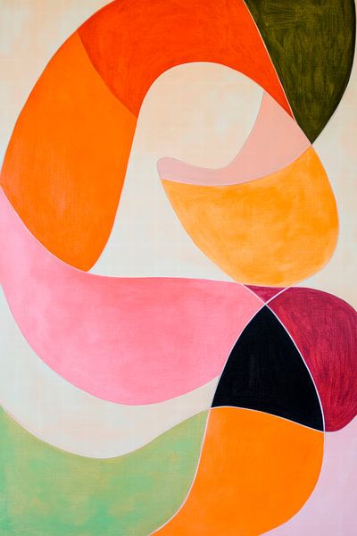 Abstrakte Farbkomposition – Modern und Frisch von Poster Art Shop