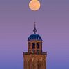 Supermond über den Lebuinustoren in Deventer von Sander Korvemaker