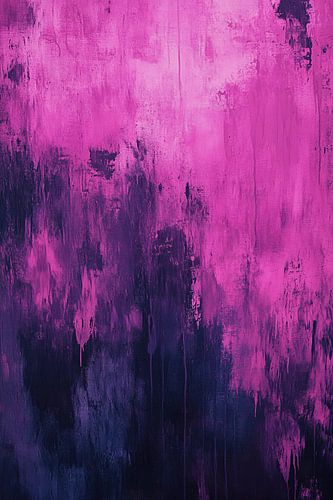 Midnight Magenta Rainfall by Modern Collection