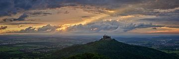 Zomerzonnewende op Burg Hohenzollern van Keith Wilson Photography