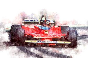 Gilles Villeneuve, F1 by Theodor Decker