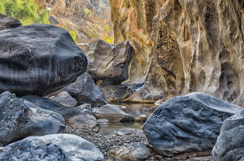 Wadi in Little Snake Canyon, Oman par Karin Mooren