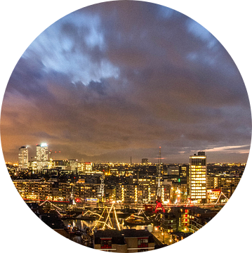 panorama Rotterdam van Rob van de Graaf
