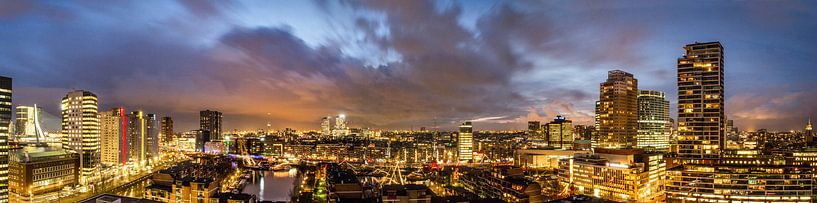 Rundblick Rotterdam von Rob van de Graaf