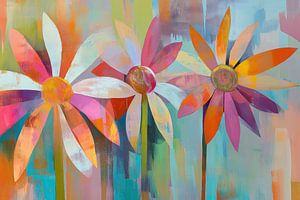 Sommerblumen abstrakt