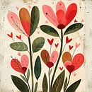 Herzblumen von Poster Art Shop Miniaturansicht