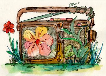 Bloemen Radio van Sebastian Grafmann