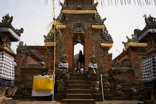 Ingang van een Balinese Hindu tempel