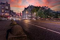 Raadhuisstraat Amsterdam in de Avond van Mario Calma thumbnail