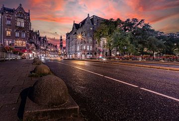 Raadhuisstraat Amsterdam in de Avond van Mario Calma