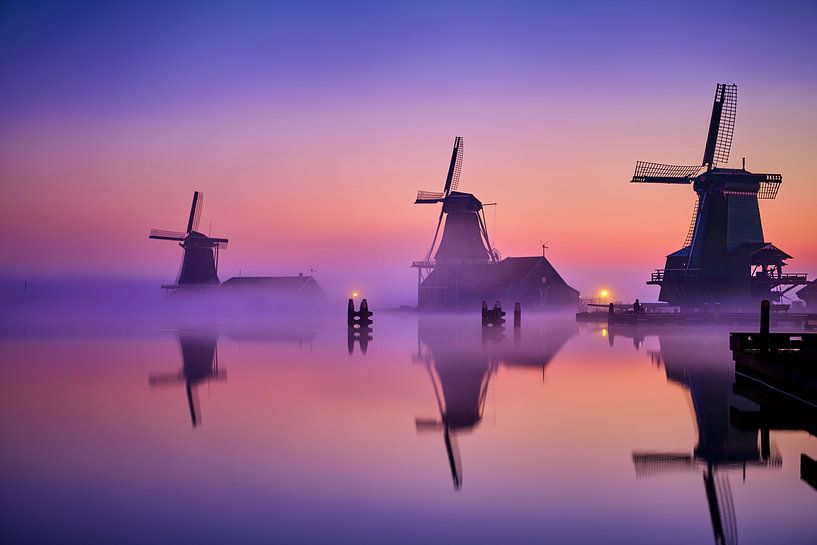 Windmolens op de Zaanse Schans van Peter de Jong