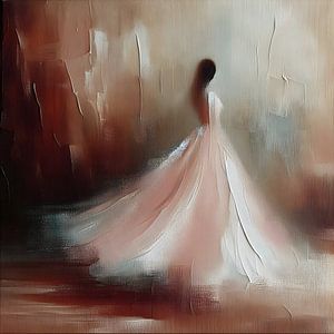 Robe rose abstraite