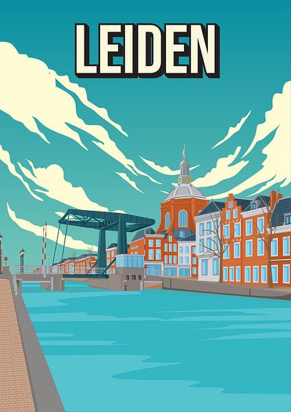 eiden : Affiche colorée des canaux par Jorn van Hezik