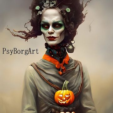 Halloween Kunstwerk 8 van PsyBorgArt