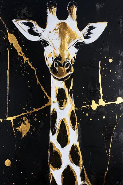 Giraffe with gold accents by Imperial Art House