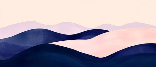 Gentle landscapes in pastel colours